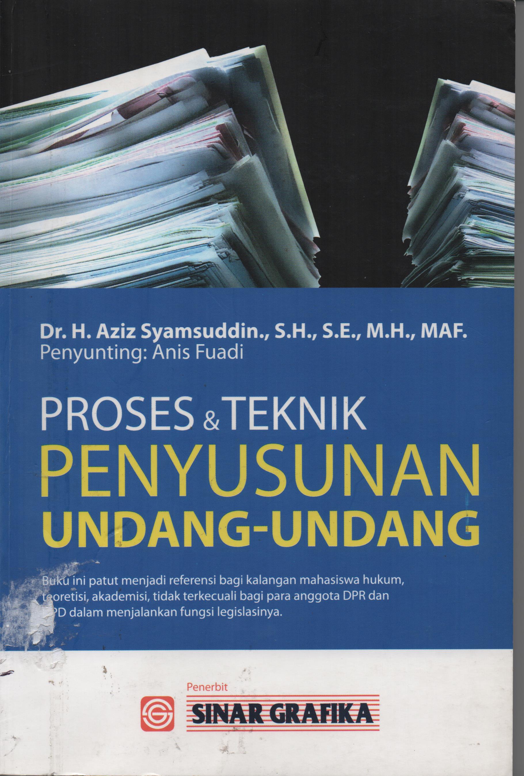 Detail Teknik Penyusunan Peraturan Perundang Undangan Nomer 12