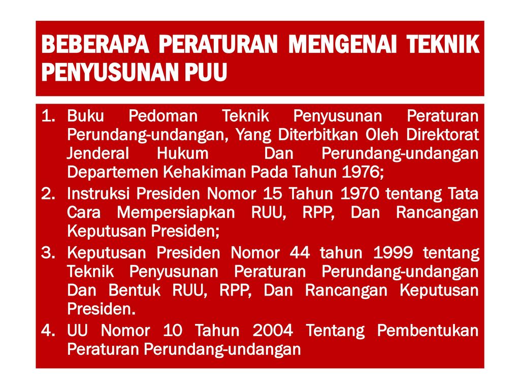 Detail Teknik Penyusunan Peraturan Perundang Undangan Nomer 3