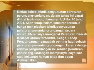 Detail Teknik Penyusunan Peraturan Perundang Undangan Nomer 41