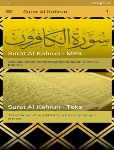 Detail Teks Bacaan Surat Al Kafirun Nomer 19