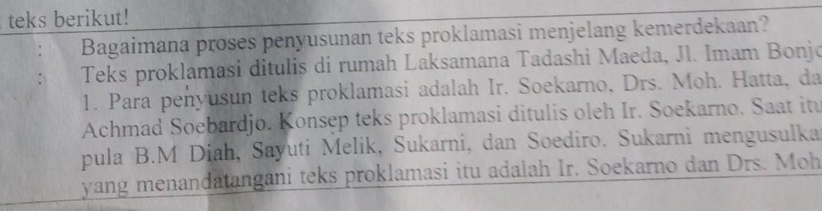 Detail Teks Proklamasi Ditulis Di Rumah Nomer 42