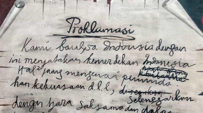 Detail Teks Proklamasi Kemerdekaan Indonesia Ditulis Di Rumah Nomer 42
