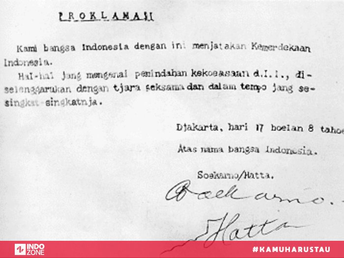 Detail Teks Proklamasi Kemerdekaan Indonesia Ditulis Di Rumah Nomer 6