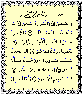 Detail Teks Surat Ad Dhuha Nomer 8