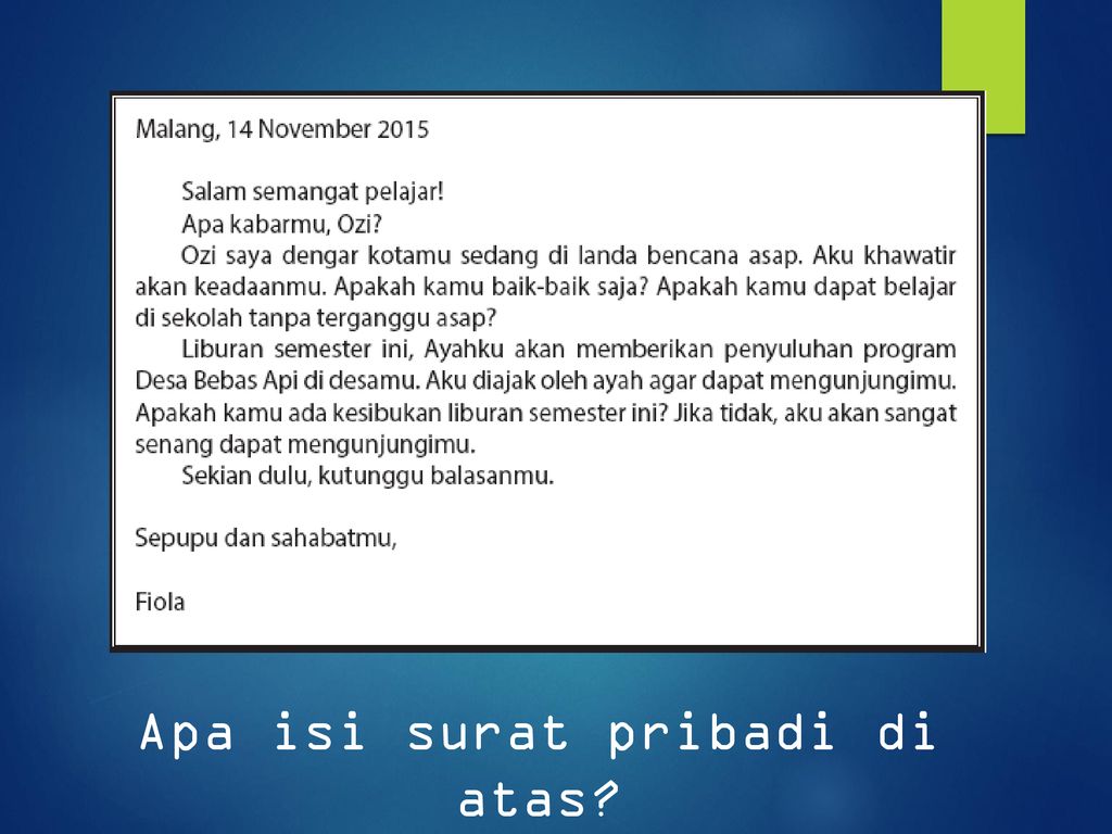 Detail Teks Surat Pribadi Nomer 33