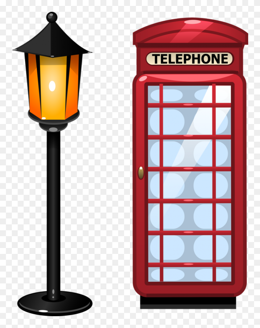 Detail Telephone Booth Clipart Nomer 29