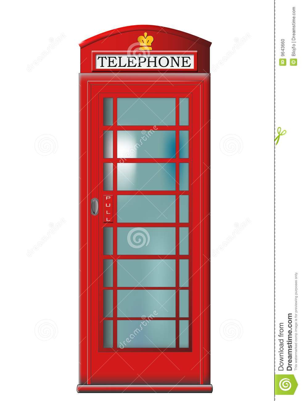 Detail Telephone Booth Clipart Nomer 36