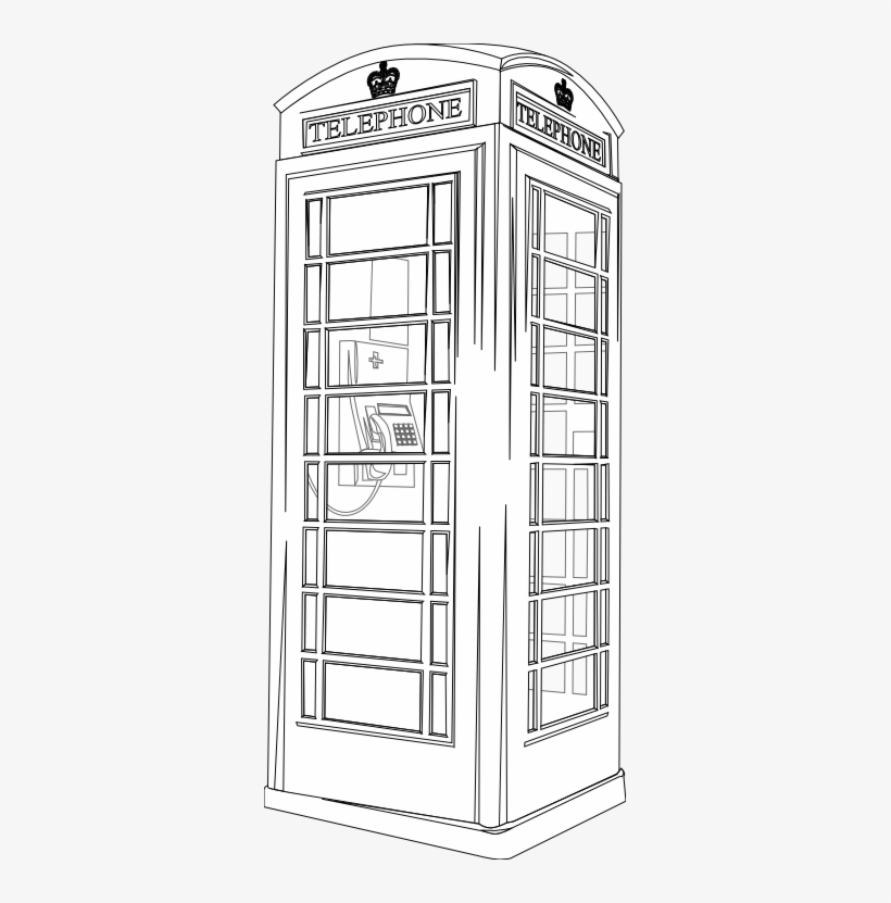 Detail Telephone Booth Clipart Nomer 45