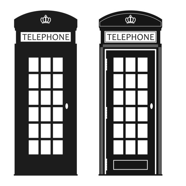 Detail Telephone Booth Clipart Nomer 46