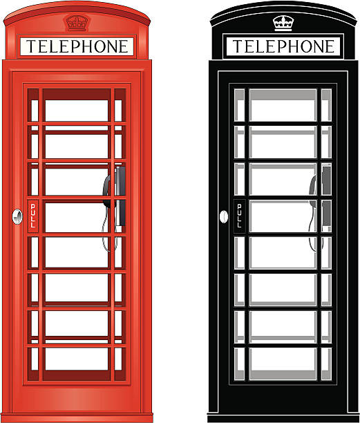 Detail Telephone Booth Clipart Nomer 49