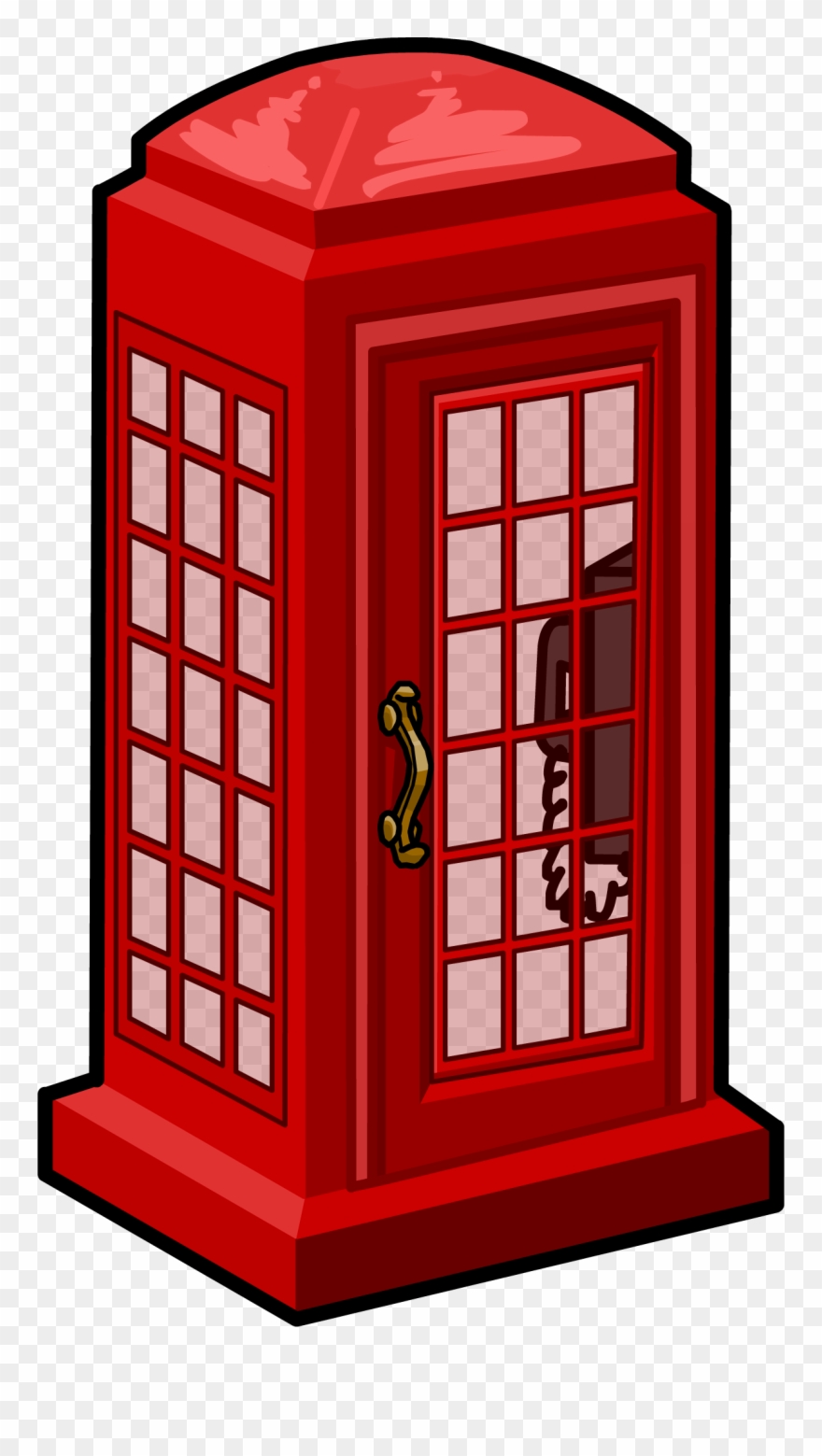 Detail Telephone Booth Clipart Nomer 8