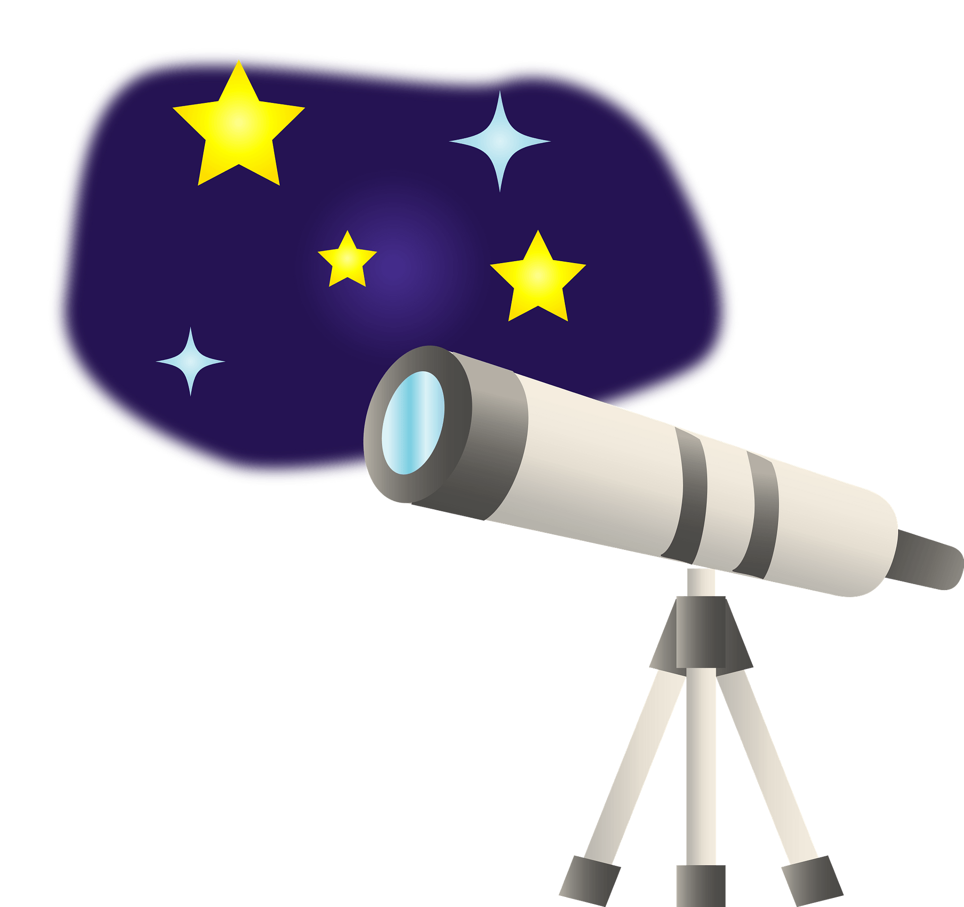 Detail Telescope And Stars Clipart Nomer 2