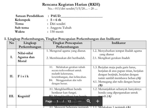 Detail Tema Diri Sendiri Paud Nomer 32