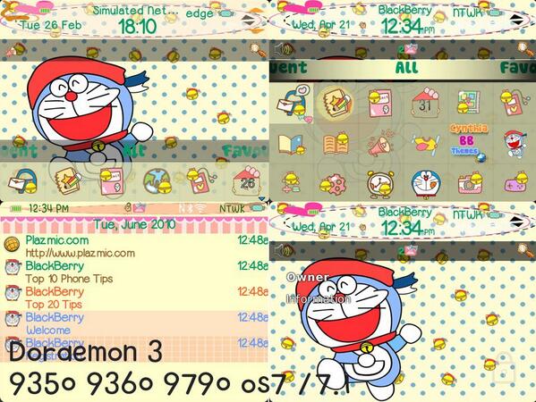 Detail Tema Doraemon Blackberry Nomer 24