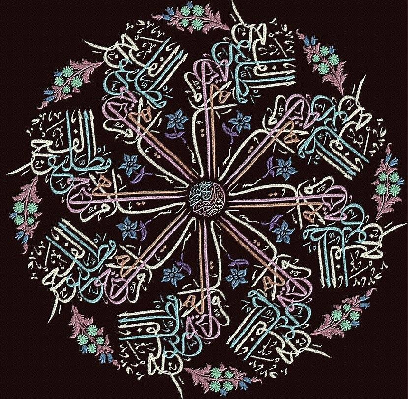 Detail Tema Kaligrafi Arab Nomer 6