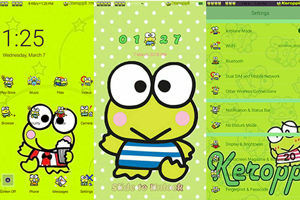 Tema Keroppi Android - KibrisPDR