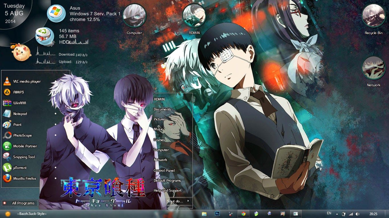 Detail Tema Pc Windows 7 Anime Nomer 6