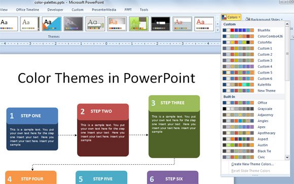 Detail Tema Powerpoint 2010 Keren Nomer 50