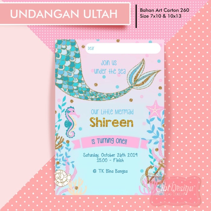 Detail Tema Undangan Ulang Tahun Nomer 23