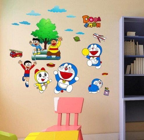 Detail Tempelan Dinding Doraemon Nomer 24