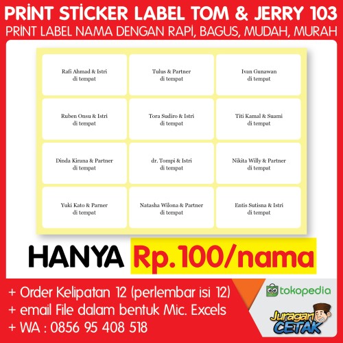 Detail Template 103 Tom Jerry Nomer 14