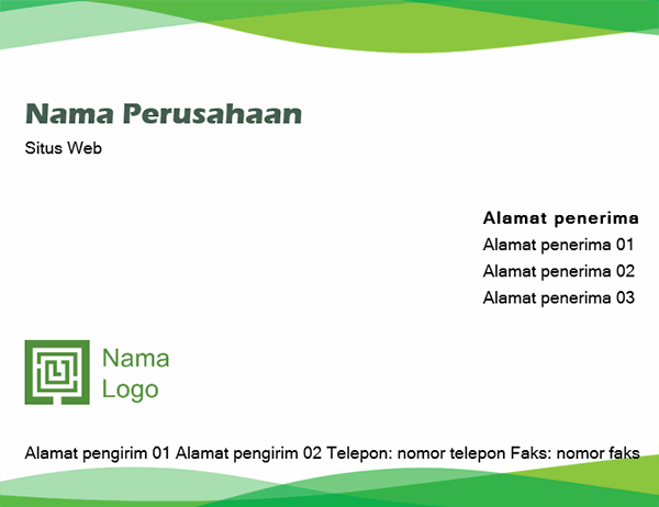 Detail Template Amplop Word Nomer 14