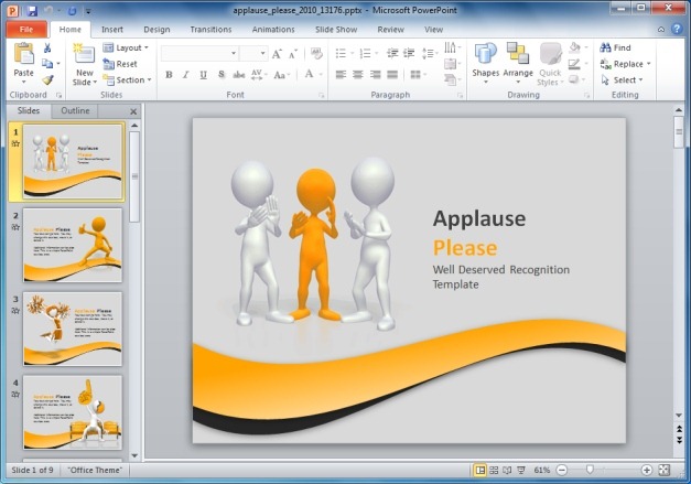 Detail Template Animasi Power Point Nomer 55