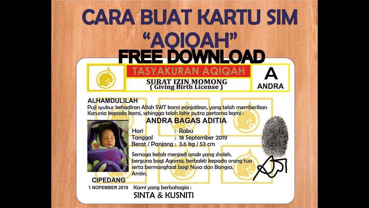 Download Template Aqiqah Nomer 55