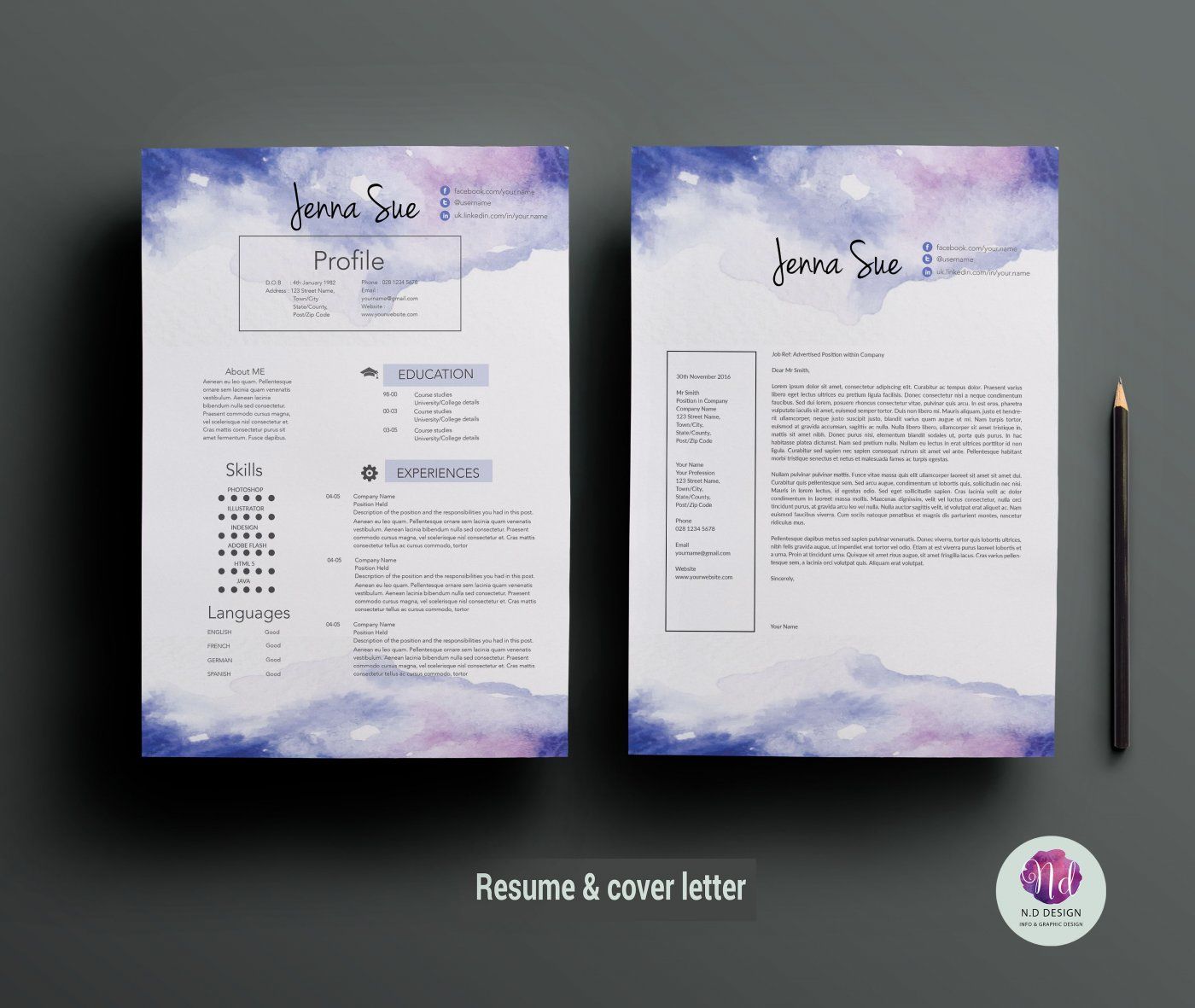 Detail Template Background Cv Nomer 41
