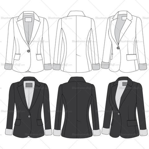 Detail Template Blazer Nomer 24