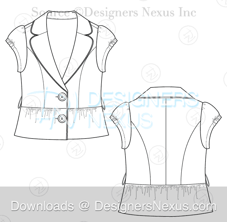Detail Template Blazer Nomer 43