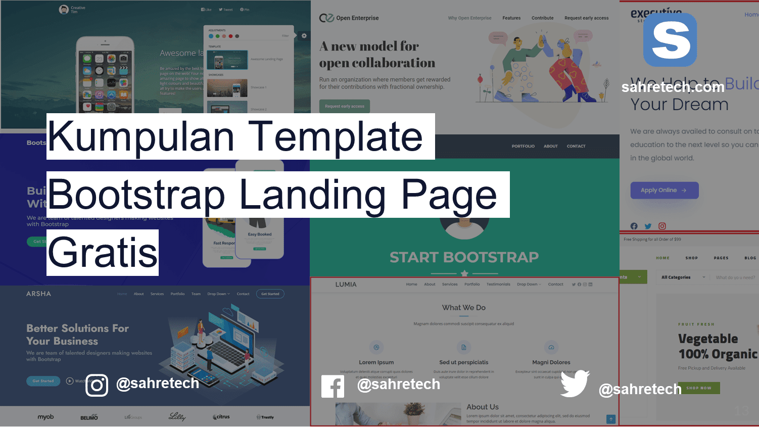 Detail Template Bootstrap Keren Nomer 28