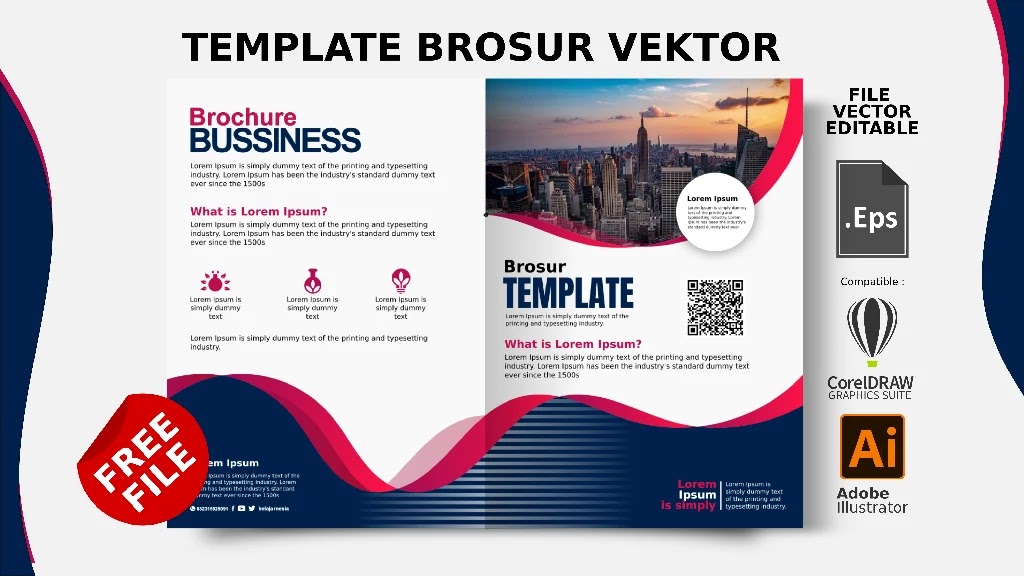 Detail Template Brosur Corel Draw Nomer 36