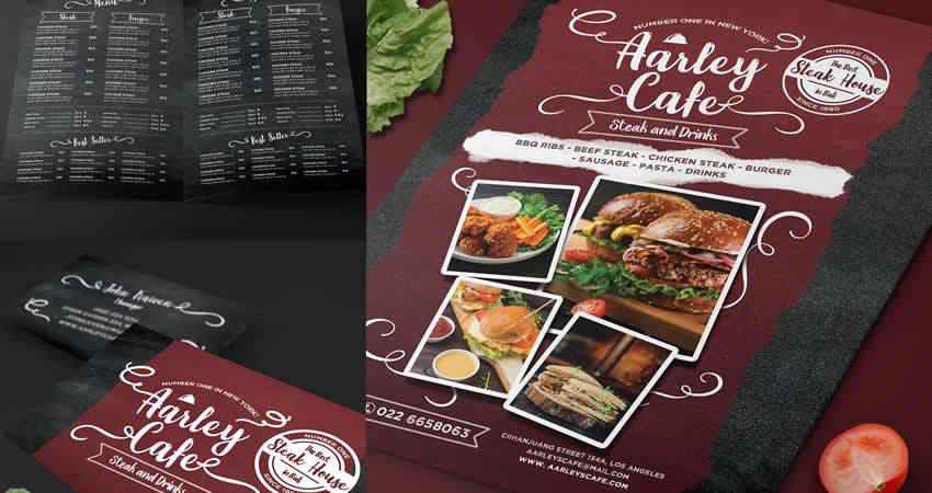 Detail Template Brosur Makanan Psd Nomer 26