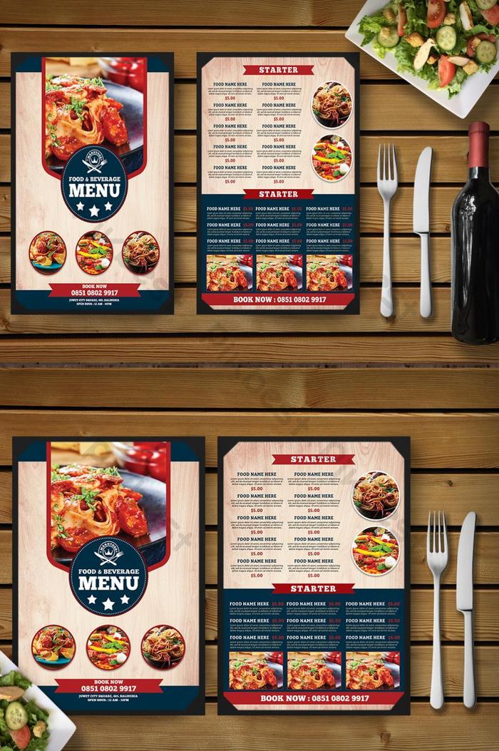 Detail Template Buku Menu Nomer 2
