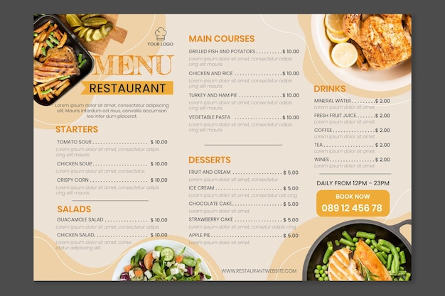 Detail Template Buku Menu Nomer 14