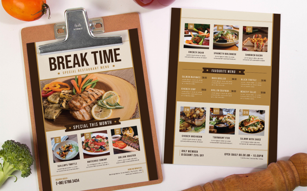 Detail Template Buku Menu Nomer 23