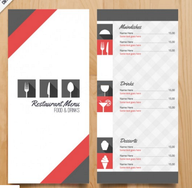 Detail Template Buku Menu Nomer 40