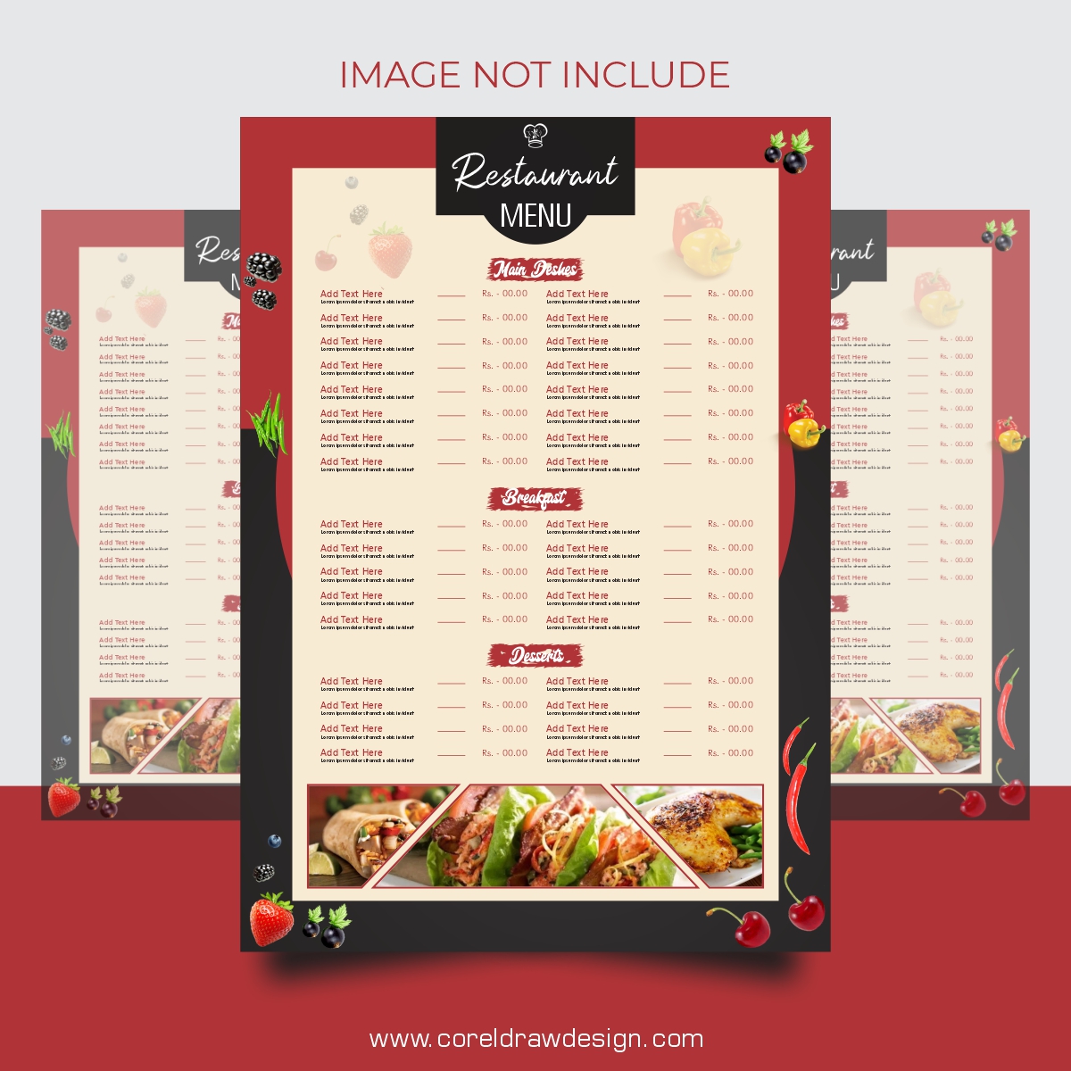 Detail Template Buku Menu Nomer 8