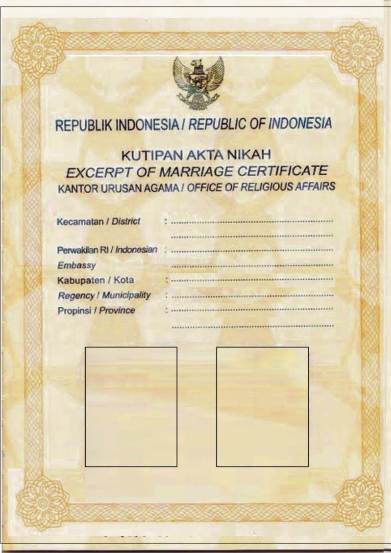 Template Buku Nikah