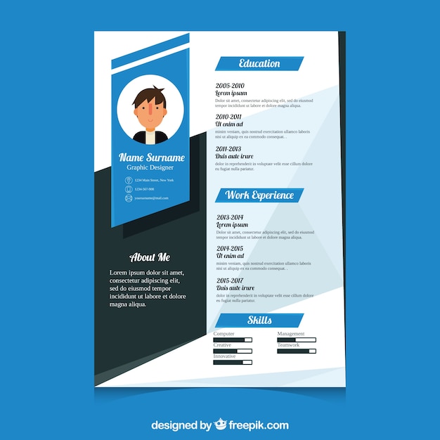 Detail Template Cv Png Nomer 8