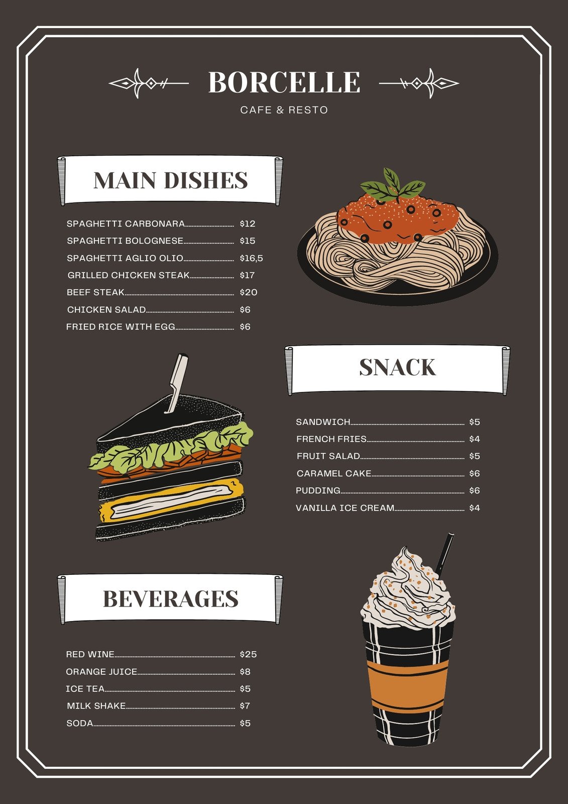 Detail Template Daftar Menu Makanan Nomer 37