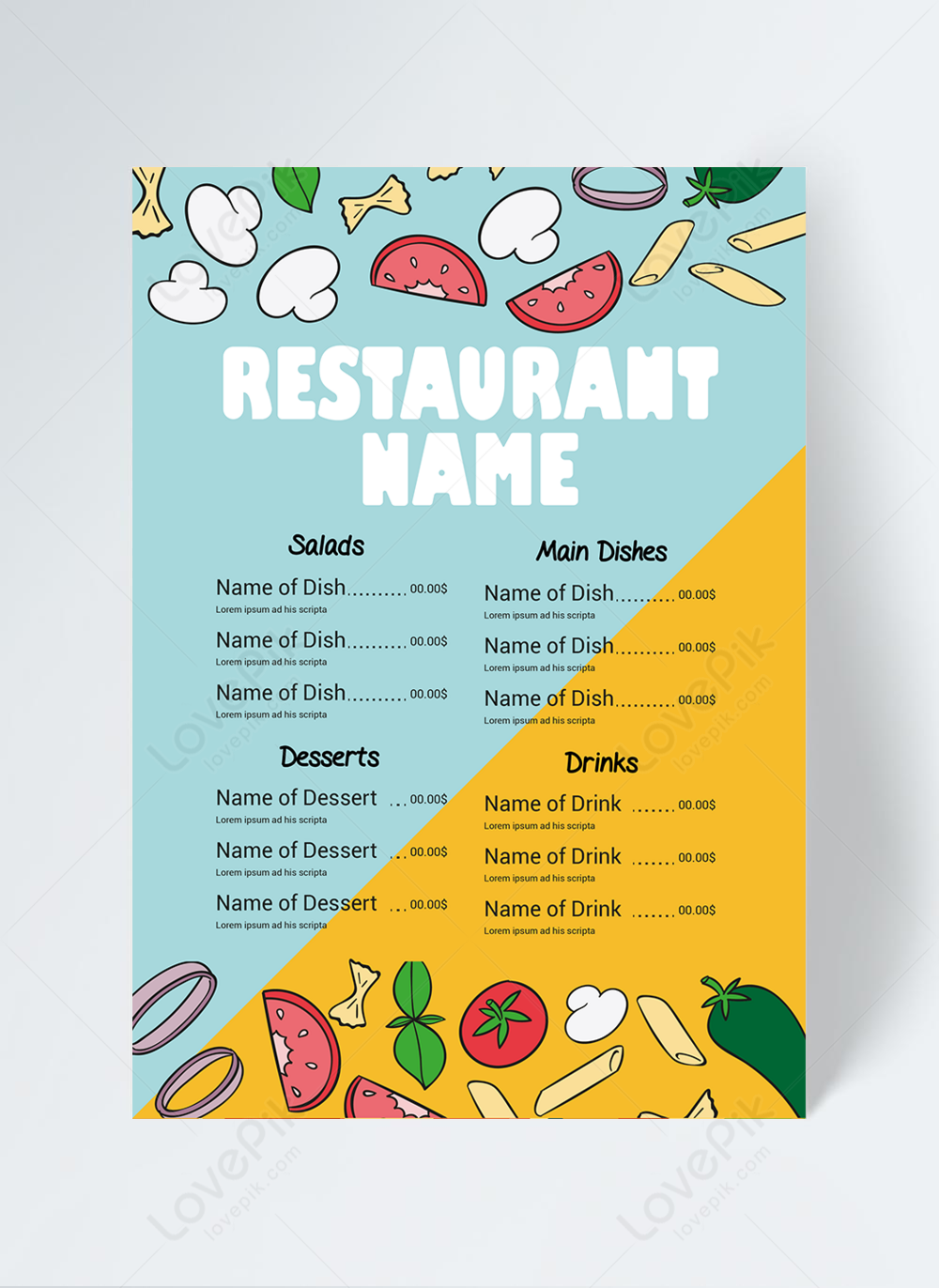 Detail Template Daftar Menu Makanan Nomer 44