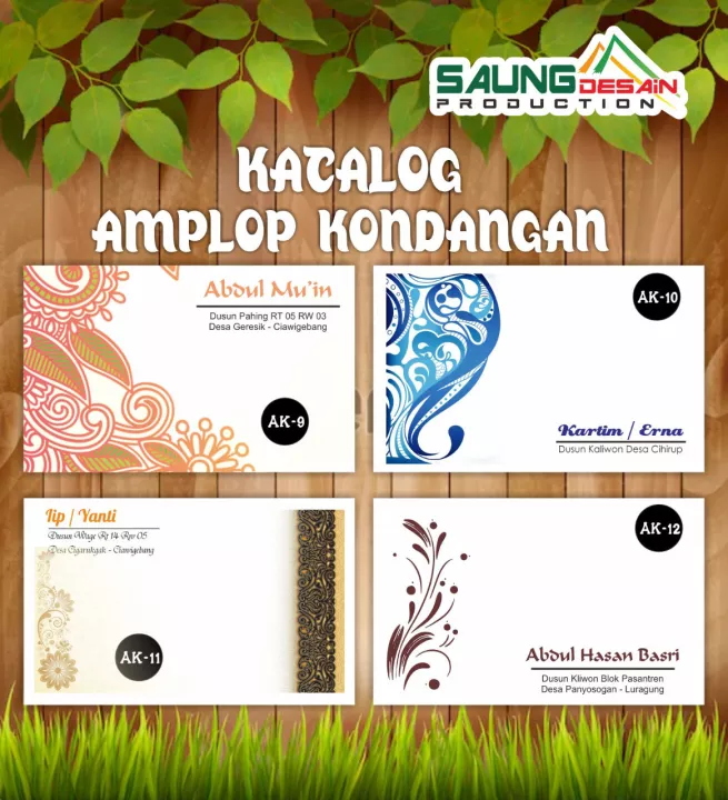 Detail Template Desain Amplop Kondangan Koleksi Nomer 34
