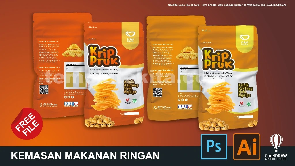 Detail Template Desain Kemasan Makanan Nomer 11