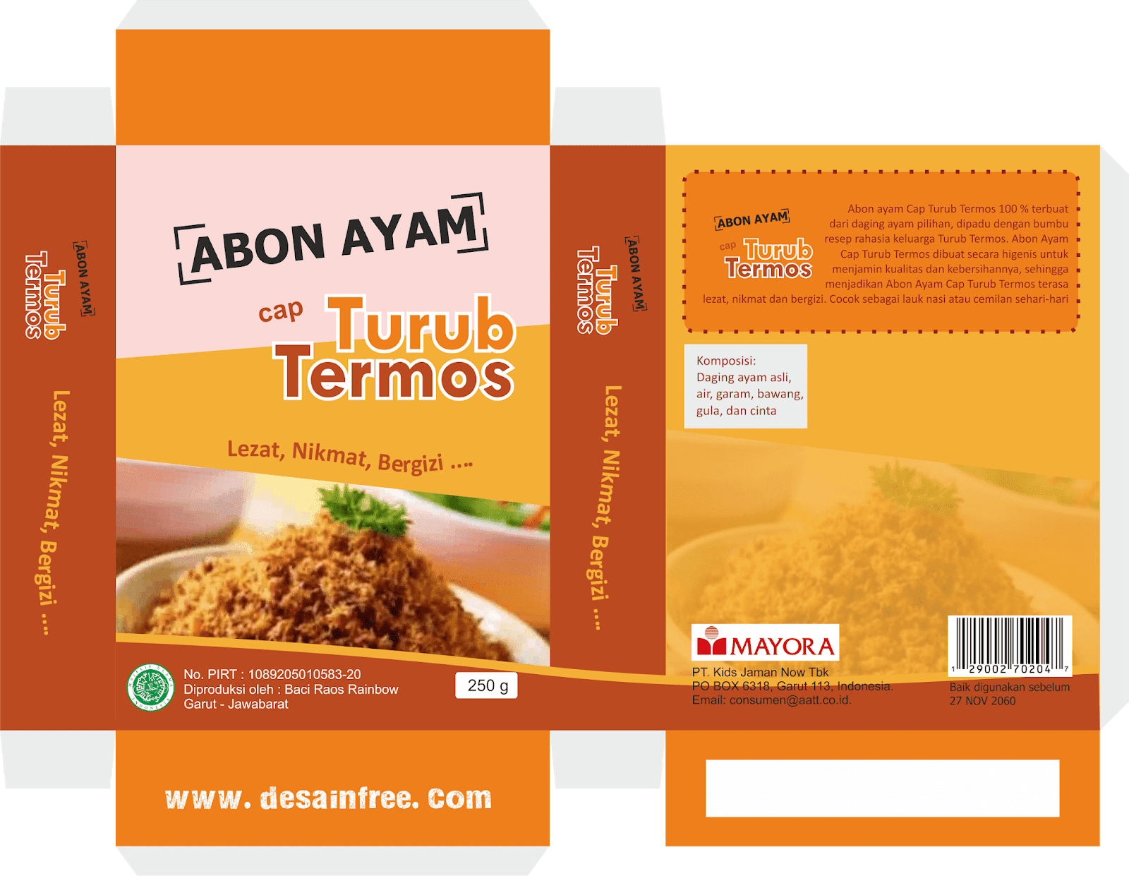 Detail Template Desain Kemasan Makanan Nomer 28