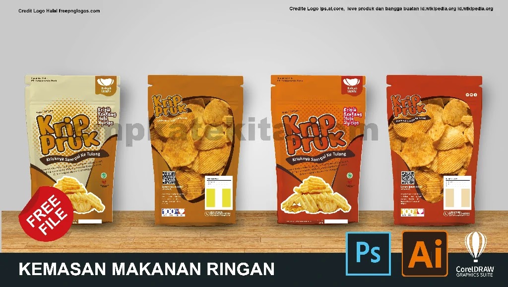 Detail Template Desain Kemasan Makanan Nomer 41