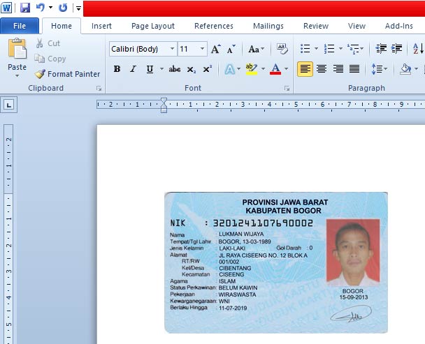 Detail Template E Ktp Nomer 23