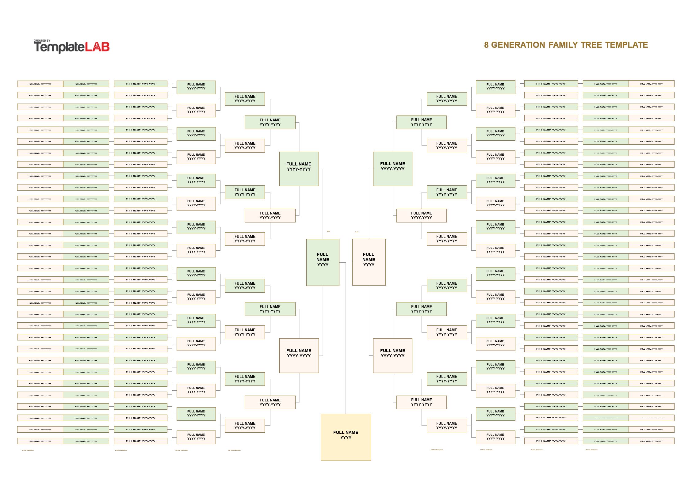 Detail Template Family Tree Excel Nomer 15