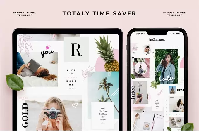 Detail Template Feed Ig Keren Nomer 21